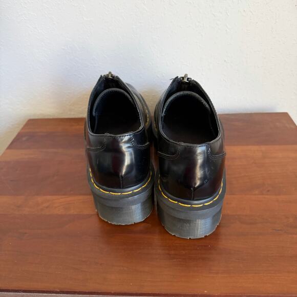 Dr. Martens Aurian II Quad Black Leather Platform Zip Shoe Mens 10 90s Style main image 4